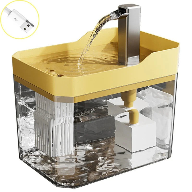 Cat water fountain with filter