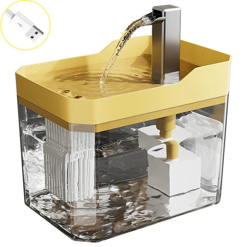 Cat water fountain with filter
