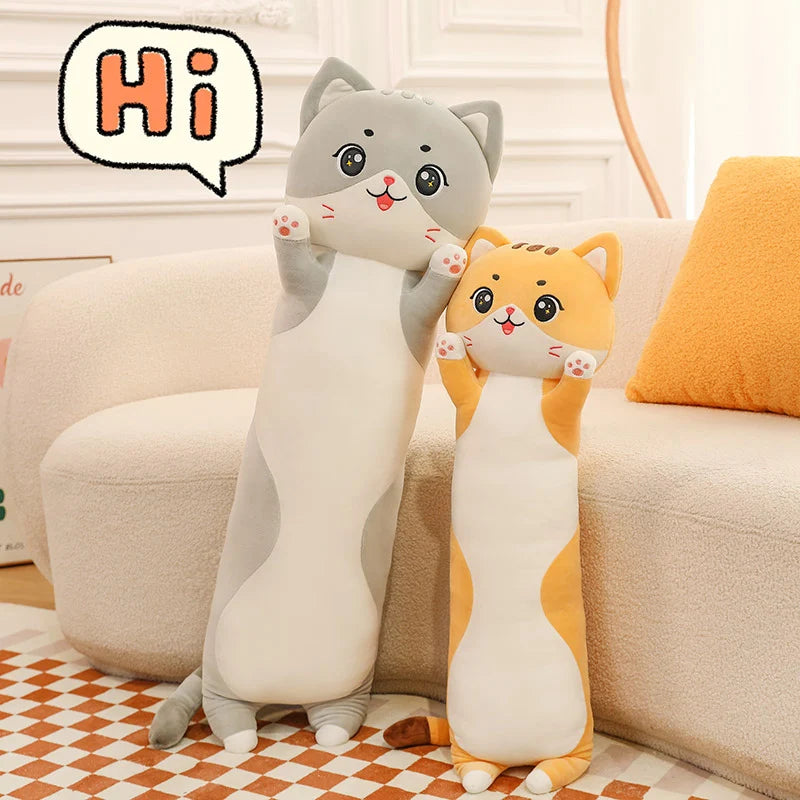 Cuddle Cat Long Plush Pillow