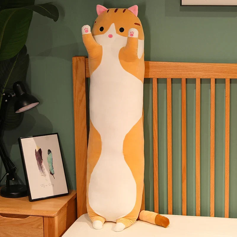 Cuddle Cat Long Plush Pillow