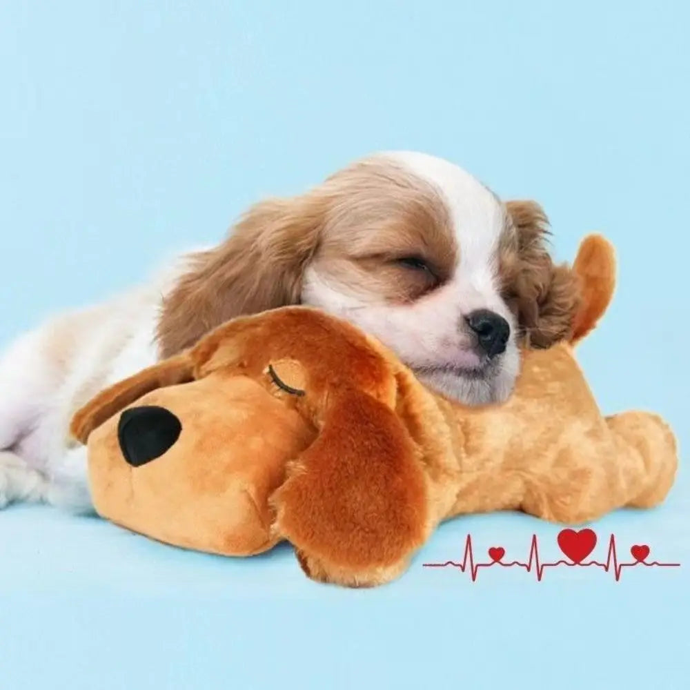 Heartbeat calming plush for puppies