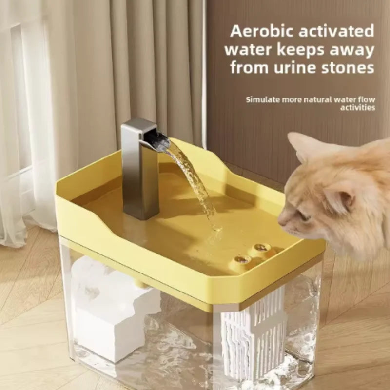 Cat water fountain with filter