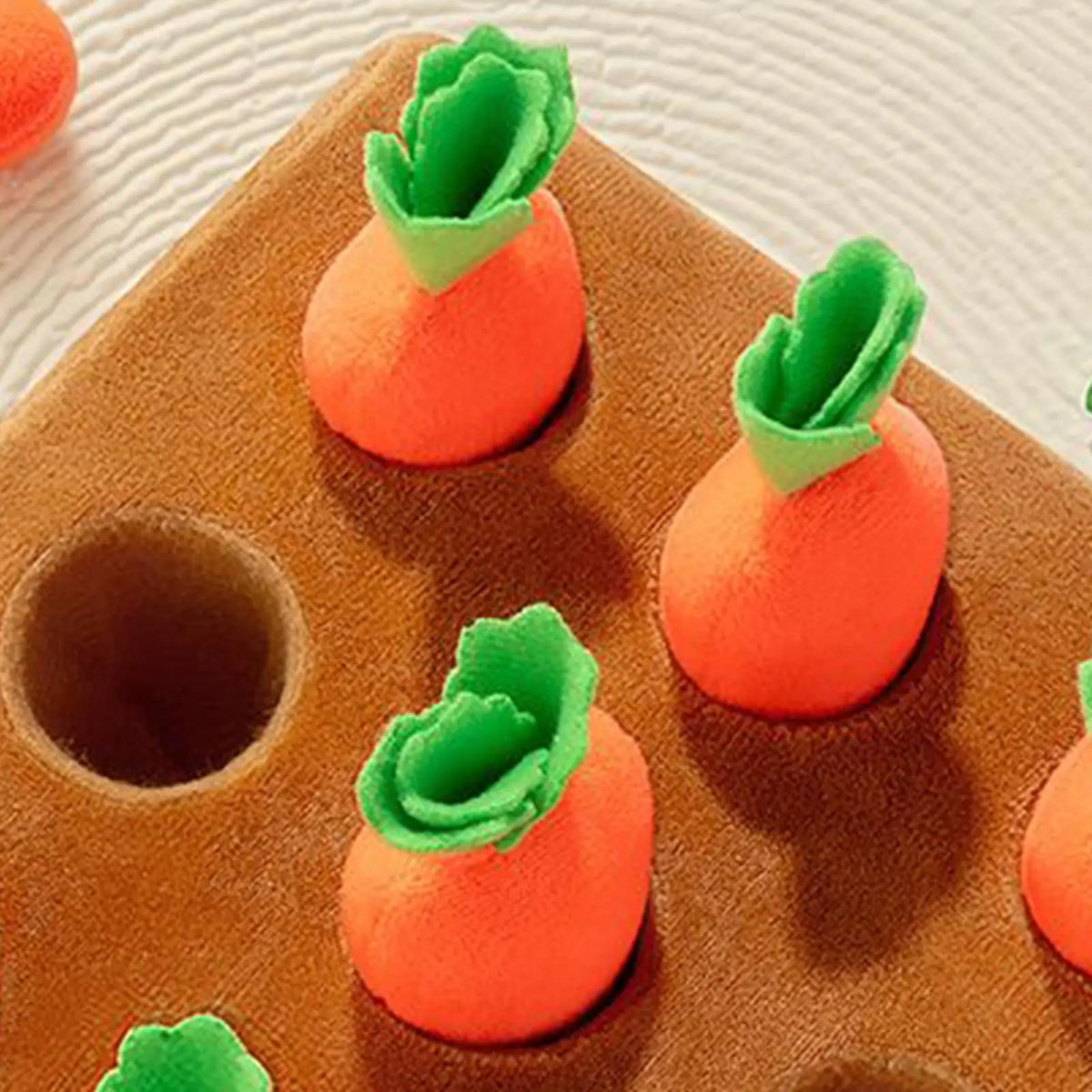 Carrot snuffle mat for dogs