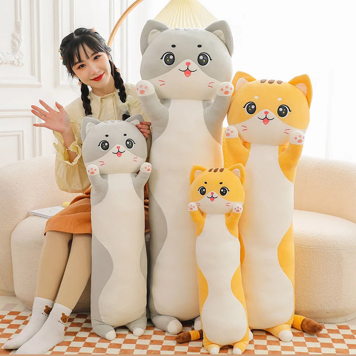 Cuddle Cat Long Plush Pillow