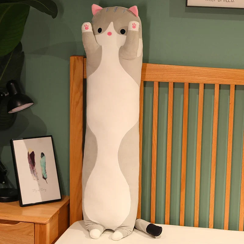 Cuddle Cat Long Plush Pillow