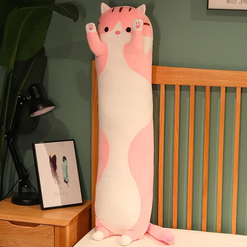 Cuddle Cat Long Plush Pillow