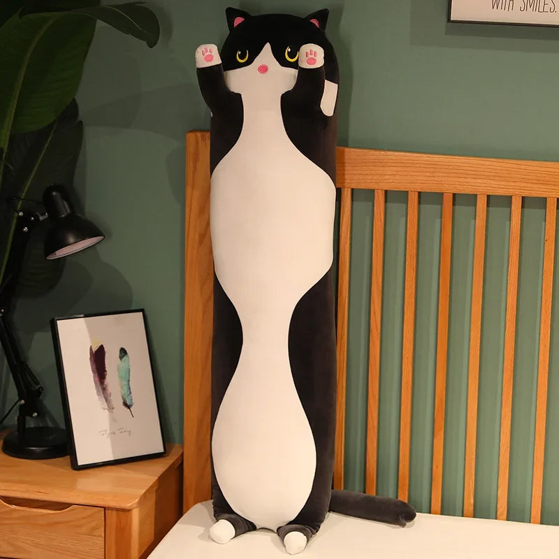 Cuddle Cat Long Plush Pillow