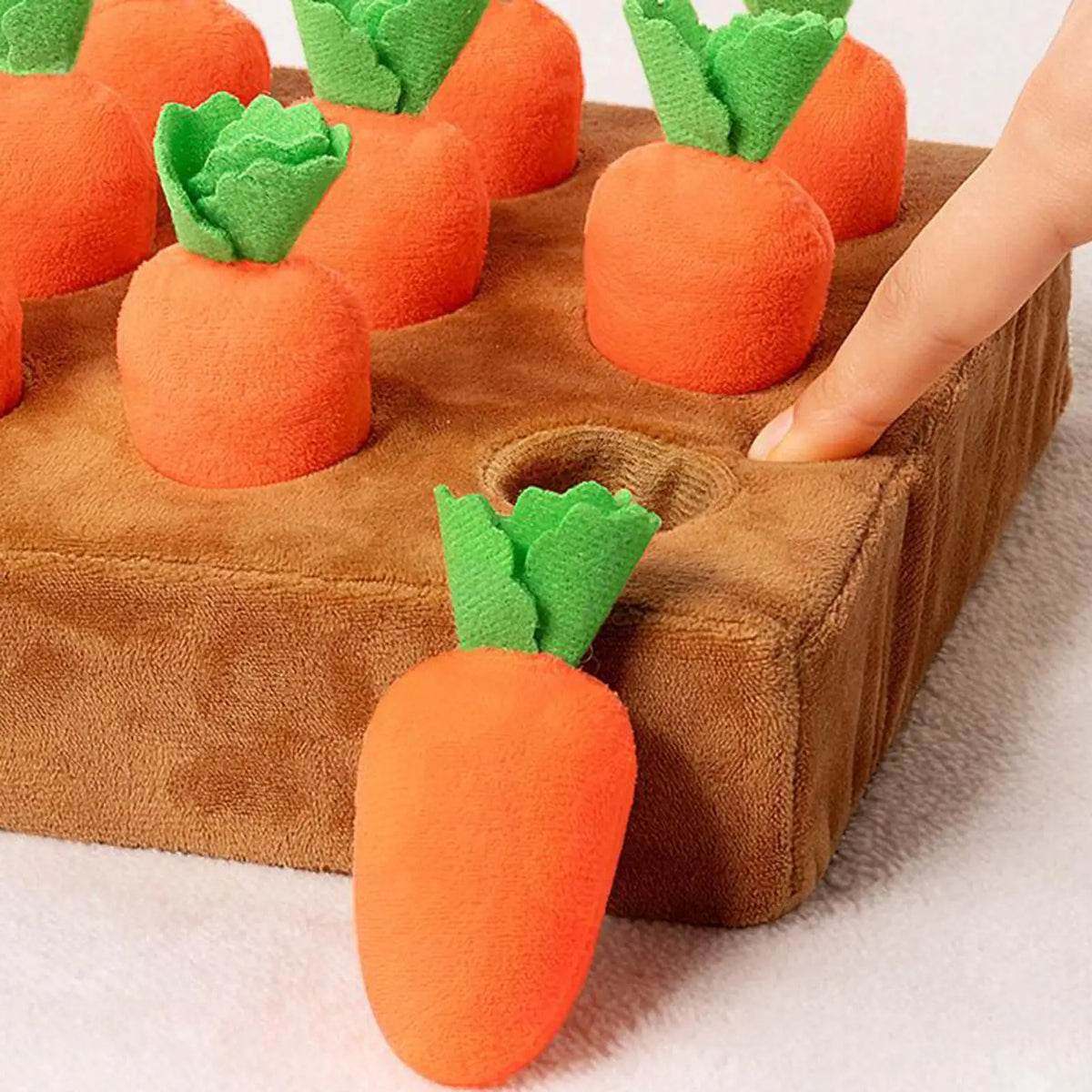 Carrot snuffle mat for dogs