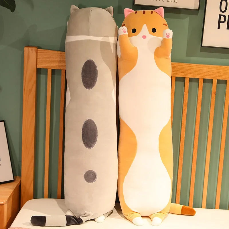 Cuddle Cat Long Plush Pillow