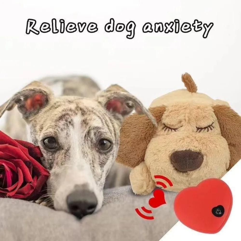 Heartbeat calming plush for puppies